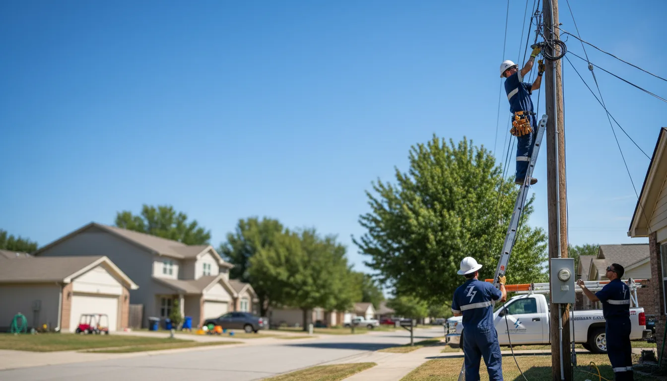 Residential electrician providing installation services in De Witt, MO